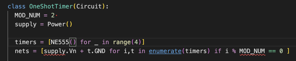 Contrived List Comprehension Example