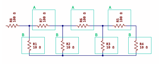 Recursive Ladder of Resistors