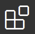 the image of 4 squares - 3 squares have touching borders on the left vertical bar